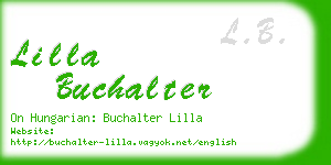 lilla buchalter business card